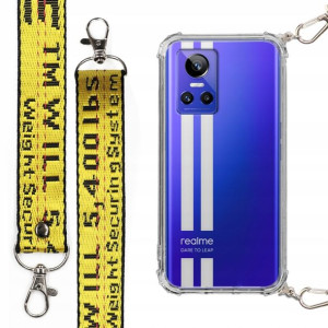 Etui Antishock + Smycz Żółta Do Realme Gt Neo 3