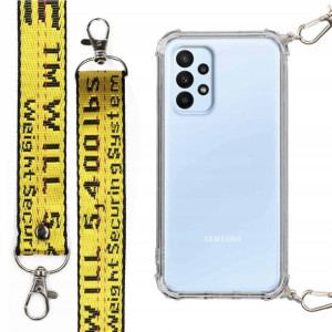 Etui Antishock + Smycz Żółta do SAMSUNG A23 5G