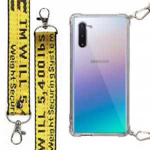 Etui Antishock + Smycz Żółta do SAMSUNG NOTE 10