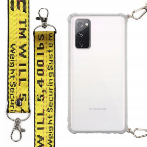 Etui Antishock + Smycz Żółta do SAMSUNG S20 LITE