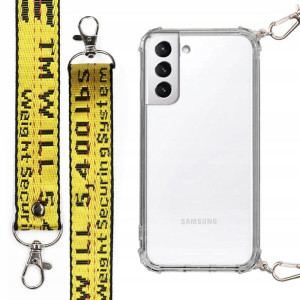 Etui Antishock + Smycz Żółta do SAMSUNG S21 PLUS