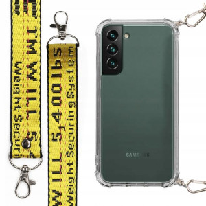 Etui Antishock + Smycz Żółta do SAMSUNG S22 PLUS