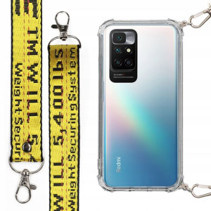 Etui Antishock + Smycz Żółta do XIAOMI REDMI 10