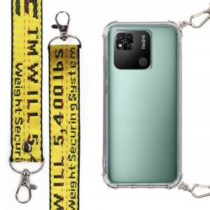 Etui Antishock + Smycz Żółta Do Xiaomi Redmi 10a
