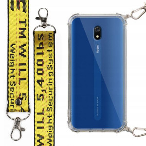Etui Antishock + Smycz Żółta do XIAOMI REDMI 8A