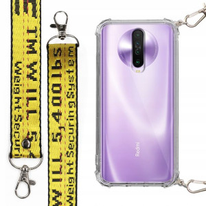 Etui Antishock + Smycz Żółta do XIAOMI REDMI K30