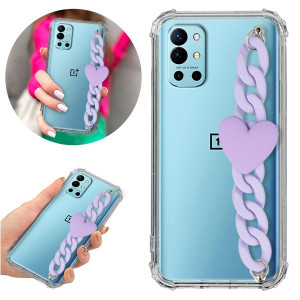 Etui ANTISHOCK BLINK do ONEPLUS 9R Serce Łańcuszek