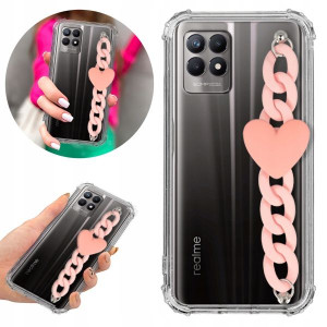 Etui ANTISHOCK BLINK do REALME 8i Serce Łańcuszek