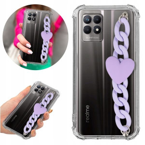 Etui ANTISHOCK BLINK do REALME 8i Serce Łańcuszek