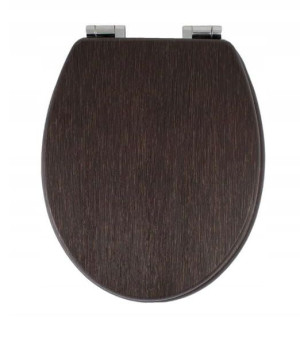 Deska sedesowa ozdobna z MDF w kolorze ciemnego wenge