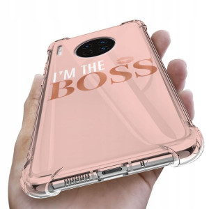 Etui Antishock do HUAWEI MATE 30 Girl Pink Wzory
