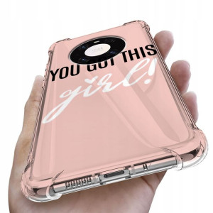 Etui Antishock do HUAWEI MATE 40 Girl Pink Wzory