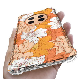 Etui Antishock do HUAWEI MATE 50 PRO Flower Top Wz