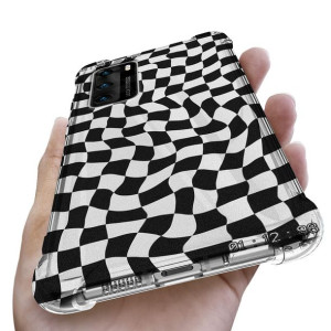 Etui Antishock do HUAWEI P40 Kwiaty Flower Wzory