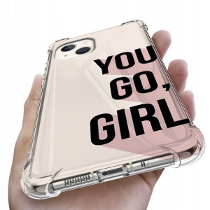 Etui Antishock do IPHONE 14 PLUS Girl Pink Wzory