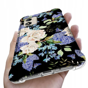 Etui ANTISHOCK do MOTOROLA E13 Kwiatowe Top Wzory