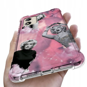 Etui ANTISHOCK do MOTOROLA E13 Love Pink Top Wzory