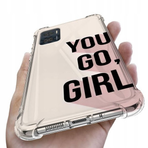 Etui Antishock do MOTOROLA E22 Girl Pink Top Wzory