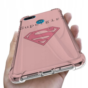 Etui Antishock do MOTOROLA E6 PLAY Girl Pink Wzory