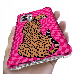 Etui ANTISHOCK do MOTOROLA G23 Love Pink Top Wzory