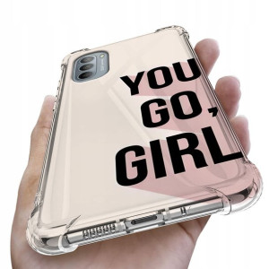 Etui Antishock do MOTOROLA G31 4G Girl Pink Wzory