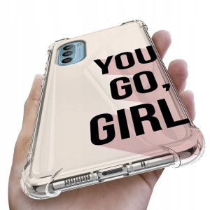 Etui Antishock do MOTOROLA G52 Girl Pink Top Wzory