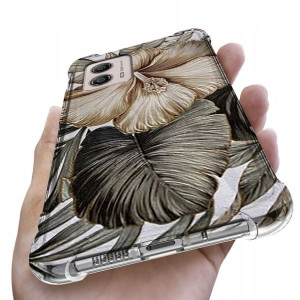 Etui ANTISHOCK do MOTOROLA G53 Kwiaty Flower Wzory