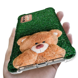 Etui Antishock do MOTOROLA G9 PLUS Kwiaty Wzory
