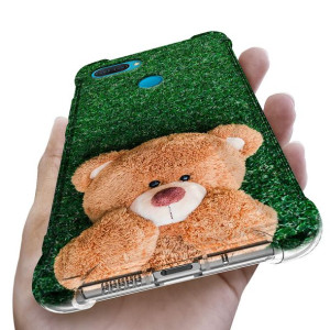 Etui Antishock do OPPO A12 Kwiaty Flower Top Wzory