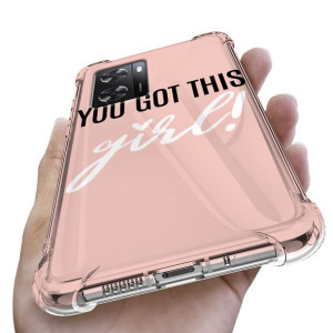 Etui Antishock do OPPO A57 4G Girl Pink Top Wzory