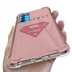 Etui Antishock do OPPO RENO 5 Girl Pink Top Wzory
