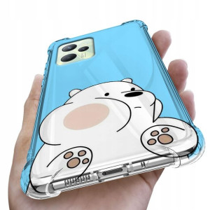 Etui Antishock do REALME C35 Bare Bears Top Wzory