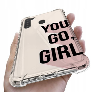 Etui Antishock do SAMSUNG A21 Girl Pink Top Wzory