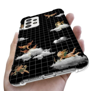 Etui ANTISHOCK do SAMSUNG A52 Case Aniołki Wzory