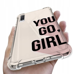 Etui Antishock do SAMSUNG A70 Girl Pink Top Wzory