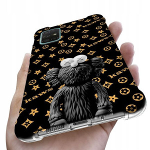 Etui ANTISHOCK do SAMSUNG A71 Case Bearbrick Wzory