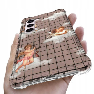 Etui ANTISHOCK do SAMSUNG S23 Aniołki Angel Wzory