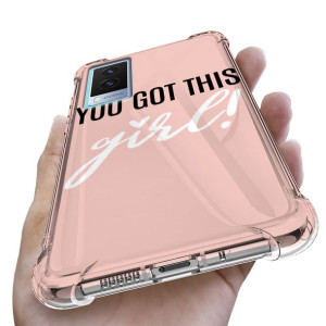 Etui Antishock do VIVO V21E 4G Girl Pink Top Wzory