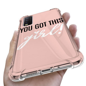 Etui Antishock do VIVO Y20 2021 Girl Pink Wzory