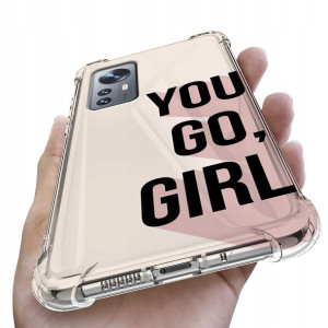 Etui Antishock do XIAOMI 12 5G Girl Pink Top Wzory