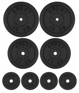 Obciążenie żeliwne 70KG ZESTAW talerzy krążek 28mm