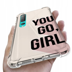 Etui Antishock do XIAOMI MI 10 Girl Pink Top Wzory