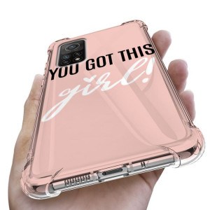 Etui Antishock do XIAOMI MI 10T Girl Pink Wzory