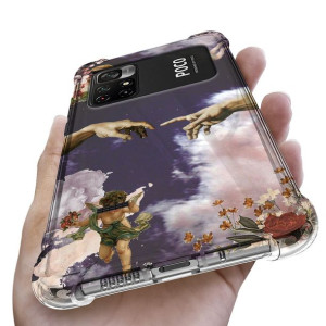 Etui ANTISHOCK do XIAOMI POCO M4 PRO 4G Aniołki Wz