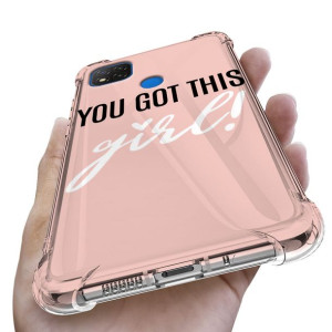 Etui Antishock do XIAOMI REDMI 9C Girl Pink Wzory