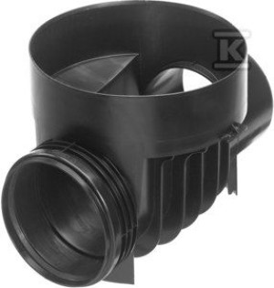 Kineta przelotowa 315/160mm z uszczelką do rury trzonowej karbowanej