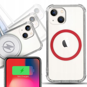 Etui Antishock MAGSAFE Czerwony do IPHONE 13 MINI