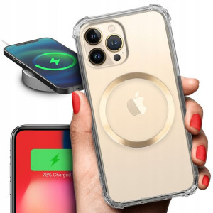 Etui Antishock MAGSAFE Złoty do IPHONE 13 PRO MAX