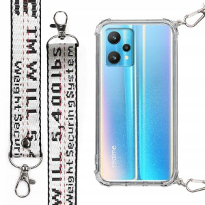 Etui Antishock Mocna Smycz Biała do REALME 9 PRO