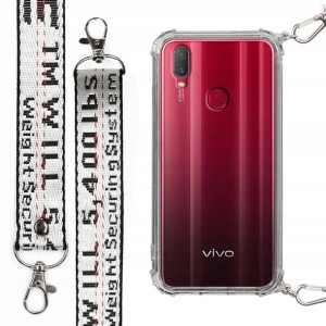 Etui Antishock Mocna Smycz Biała do VIVO Y11 2019